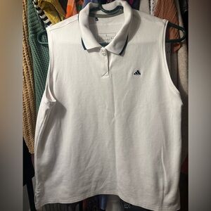 Adidas Women's  White Sleeveless Polo